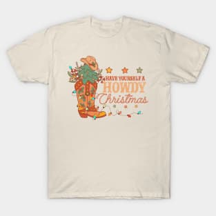 Have Yourself A Howdy Christmas Western Holiday Theme T-Shirt